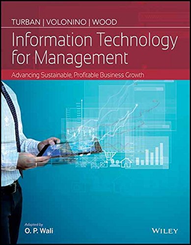 Information Technology For Management Advancing Sustainable Profitable Business Growth