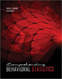 Image of Comprehending Behavioral Statistics